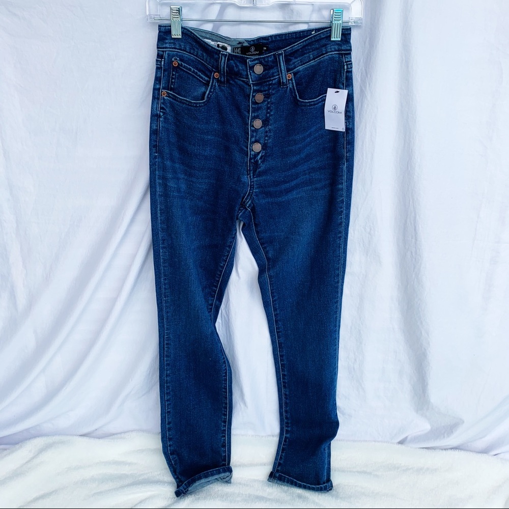Volcom High Waist Denim Jeans NWT